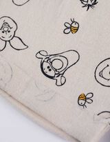 Bodist ja l&uuml;hikestest p&uuml;kstest koosnev komplekt - Karupoeg Puhh - valge