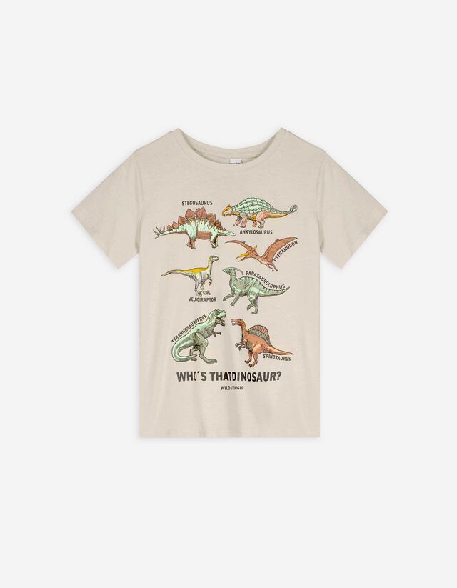 T-shirt - nadruk - bez