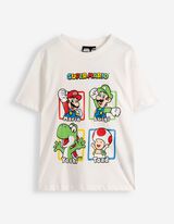 Shirt - Super Mario - wei&szlig;