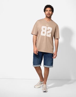 Jeansshorts - Fixierter Beinumschlag - dunkelblau