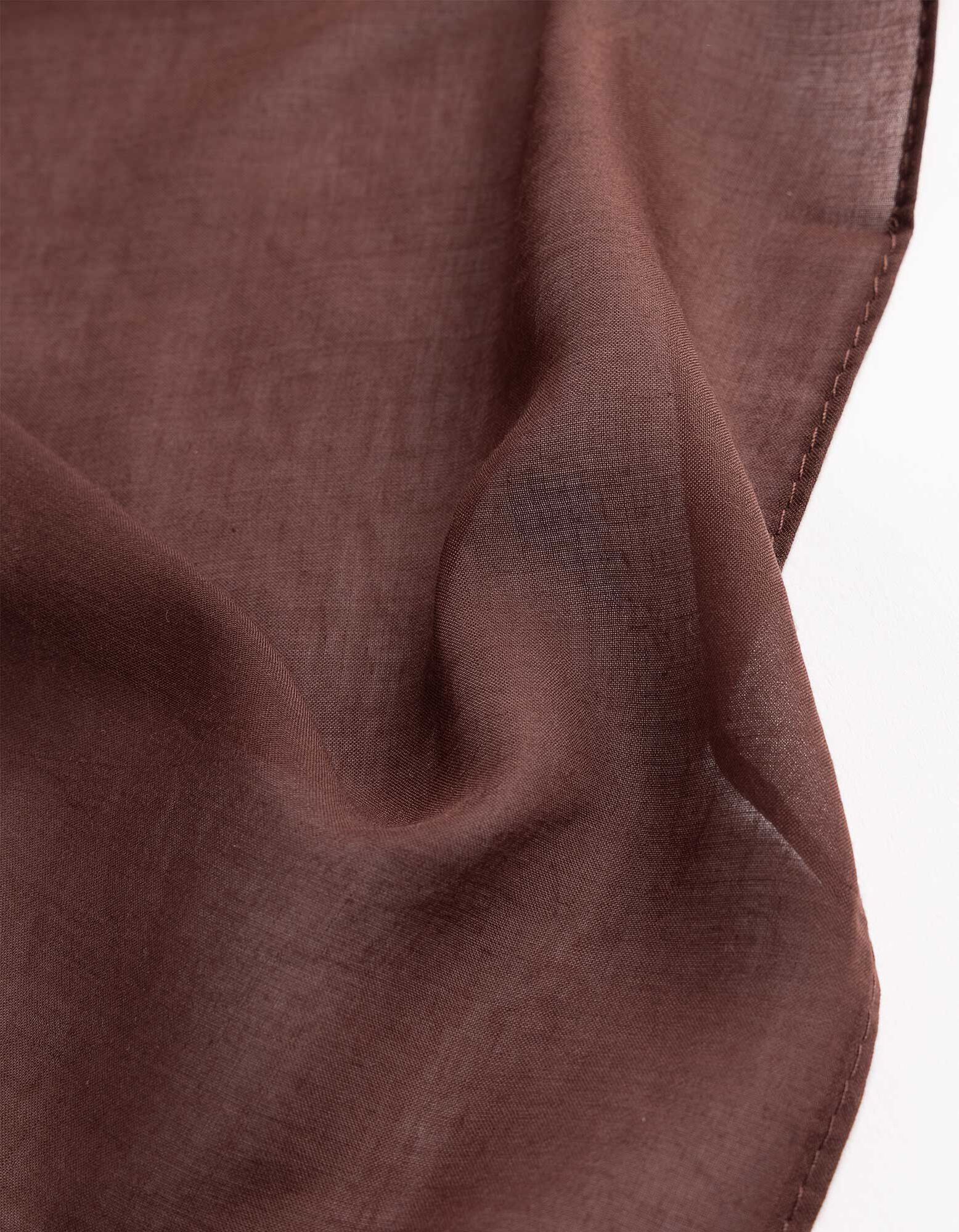 Tuch - einfarbig - braun