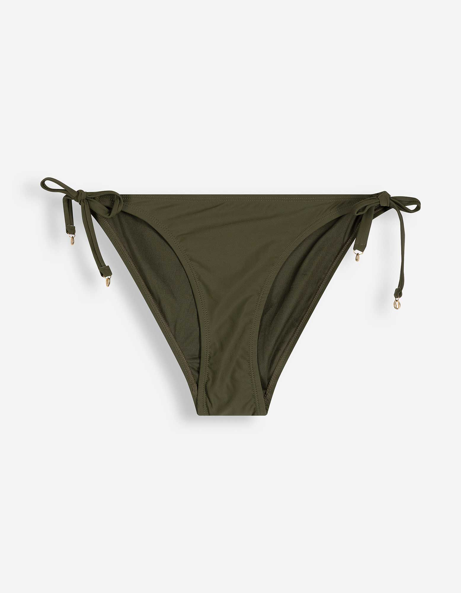 Badehose - Metallic-Details - Khaki