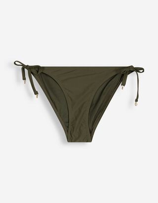 Badehose - Metallic-Details - dunkelgr&uuml;n