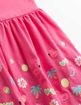 Kleid - Print - Pink