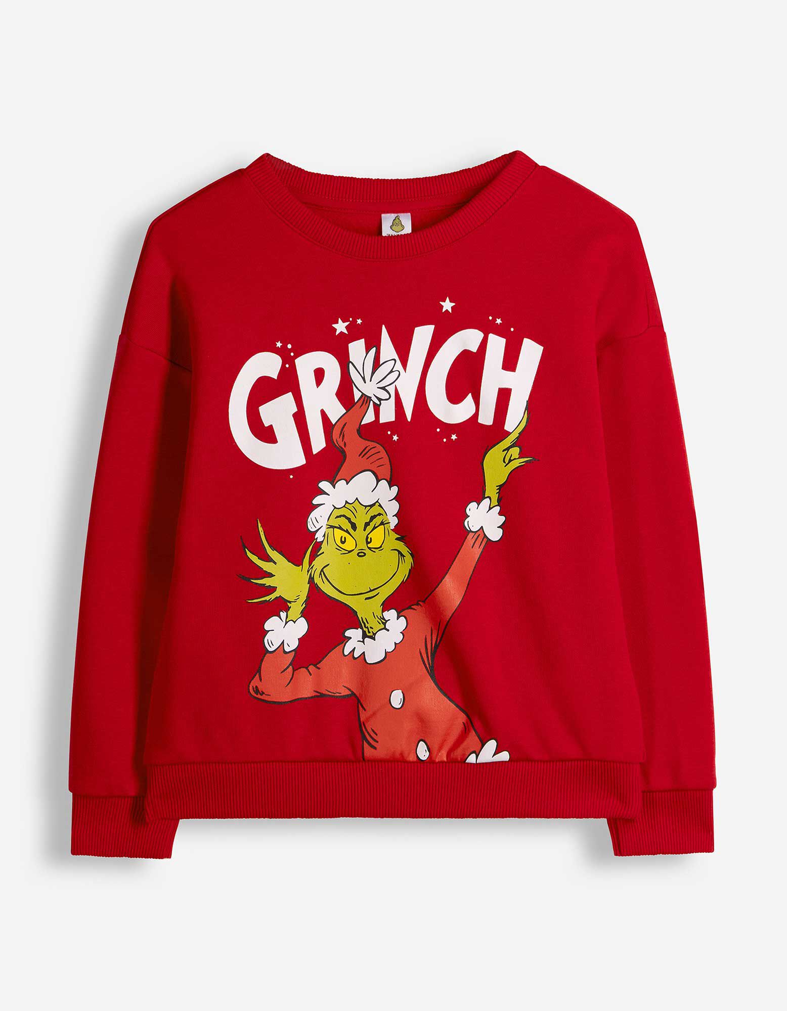 Sweatshirt - Grinch - Rot
