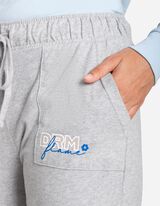 Spodnji del pižame - Potisk s sporočilom - siva