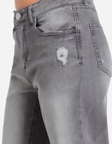 Jeans - Girlfriend Fit - Gri