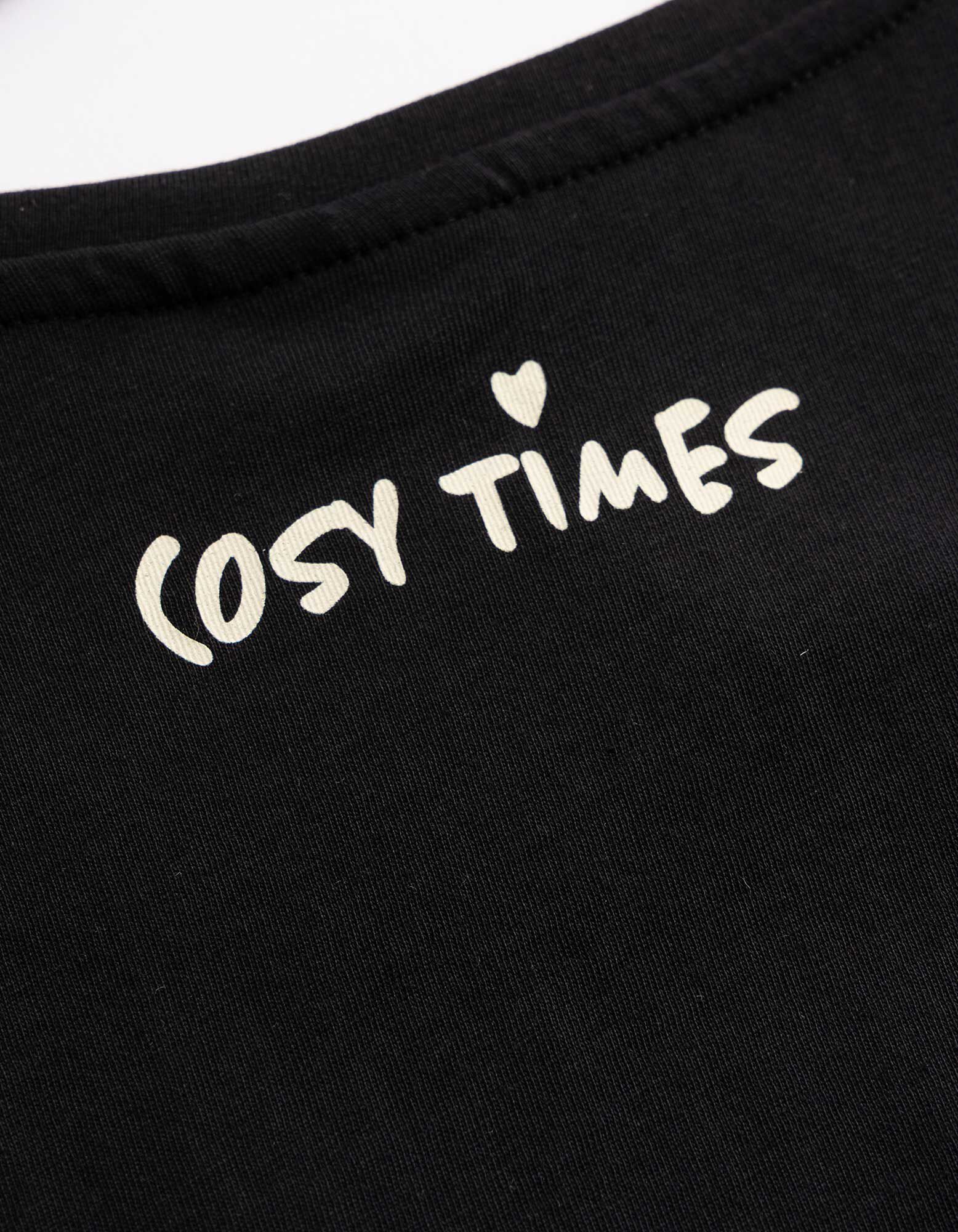 T-Shirt - Stickerei - Schwarz