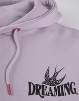 Sweatshirt - Print op rug - lila