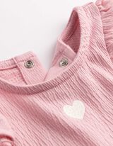Set composto da body e pantaloni - Ricami - rosa