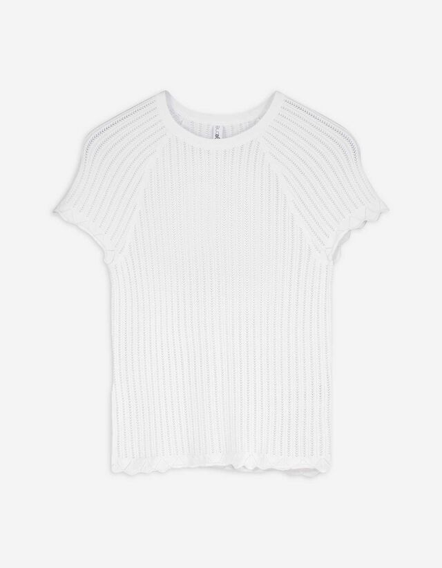 Tricot - Unicolore - blanc