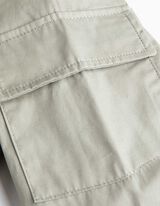 Jacke - Baumwolle - dunkelgr&uuml;n