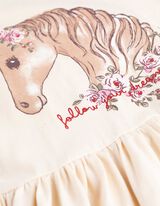 Šaty - Potlač - bezova