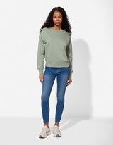 Mikina - Nadměrn&yacute; střih Oversized Fit - tyrkysova