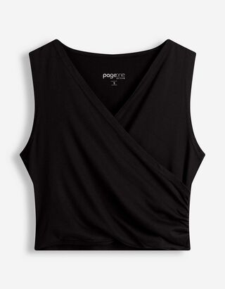 Cropped Shirt - Atmungsaktiv - Schwarz