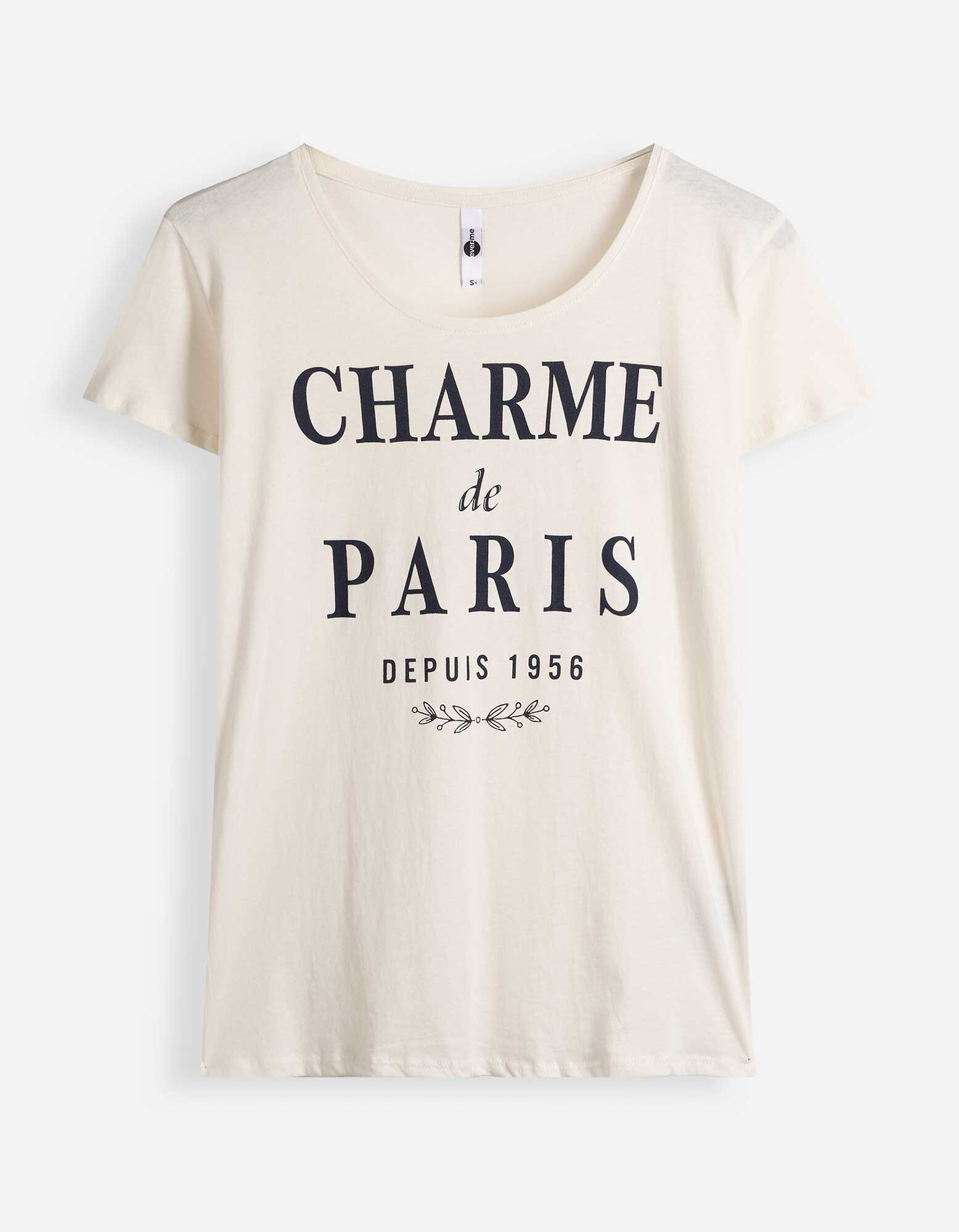 T-Shirt - Glitzerprint - Off-White