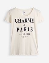 T-Shirt - Glitzerprint - Off-White