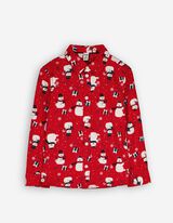 koszula - Boże Narodzenie - ciemny czerwony