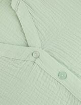 Haljina-košulja - muslin - svijetlo zelena