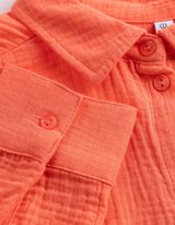 Blouse - Unicolore - Rouge clair