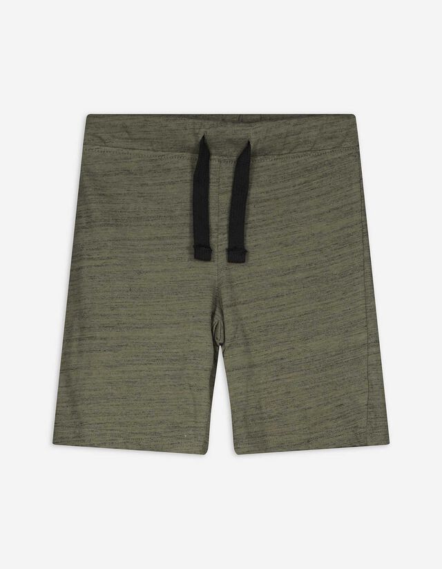Shorts - Meliert - dunkelgrün