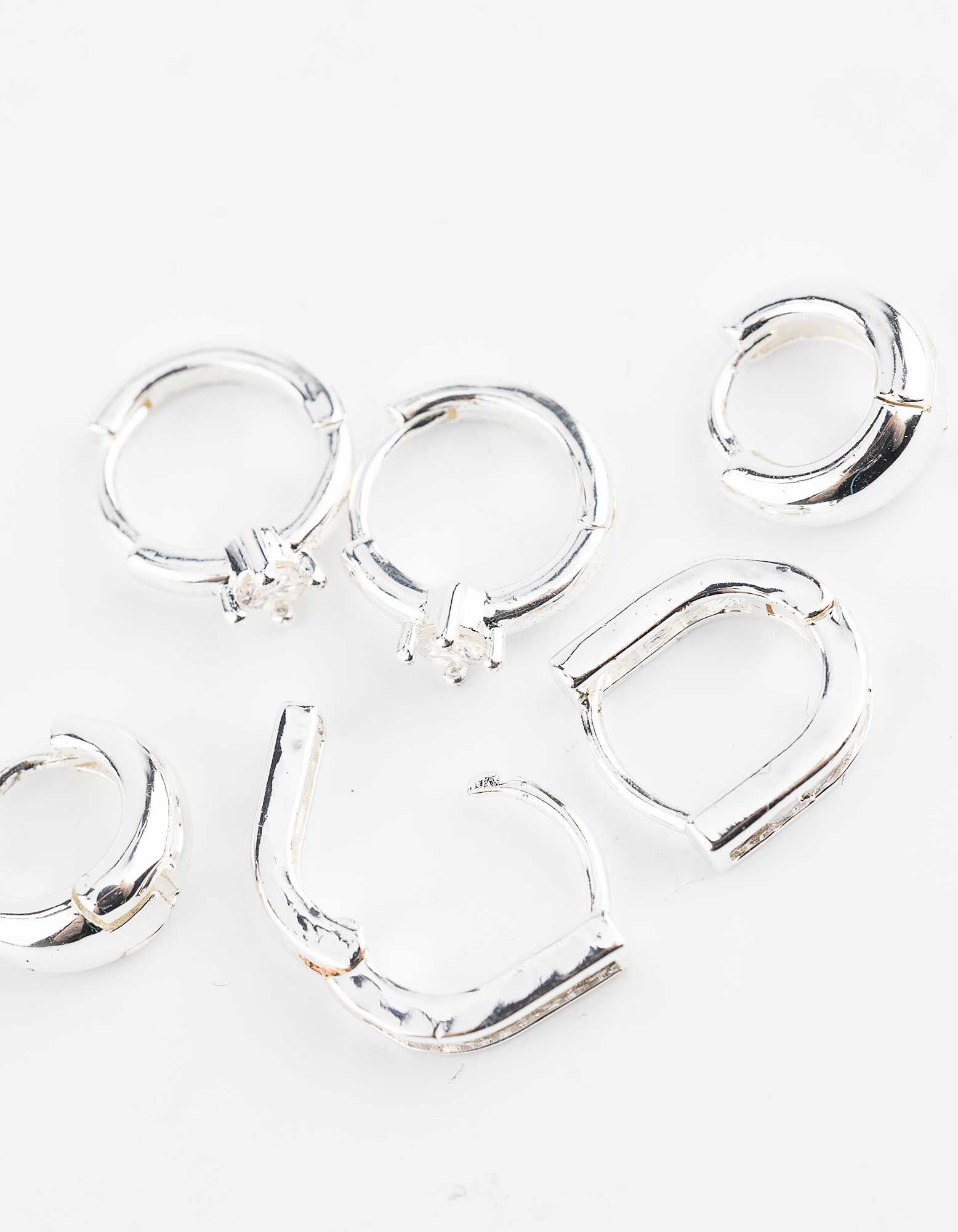 Ohrringe - 3er-Pack - Silber