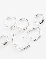 Ohrringe - 3er-Pack - Silber