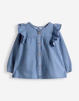 Bluse - Tencel - hellblau