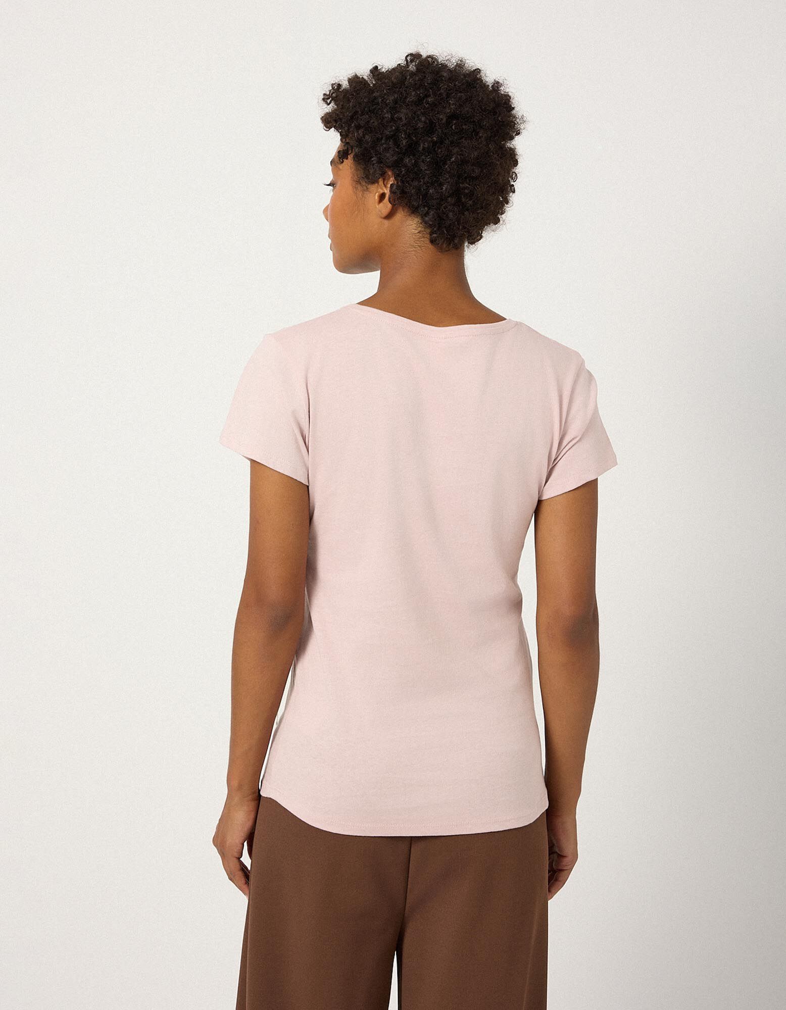 T-Shirt - Glitzerprint - Rosa