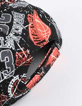 Beisbolo kepurė - Ištisinis raštas - juodas