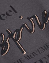 T-Shirt - Glitzerprint - dunkelgrau