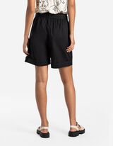 Pantaloni scurți - Curea talie - Negru