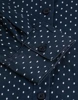 Hemd - Punktemuster - dunkelblau
