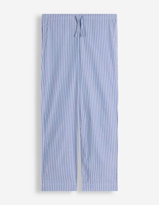 Pyjamahose - Streifen - wei&szlig;