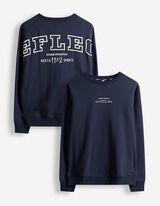Sweatshirt - R&uuml;ckenprint - dunkelblau