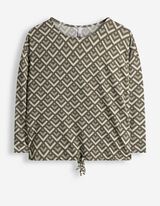 Shirt - Knotendetail - dunkelgr&uuml;n