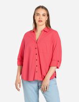 Marškiniai - Rankovės su užlenkimu - sviesiai raudonas