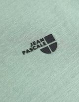 T-shirt - dekolt serafino - jasny zielony