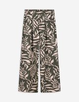Pantalon palazzo - Imprimé all-over - Vert