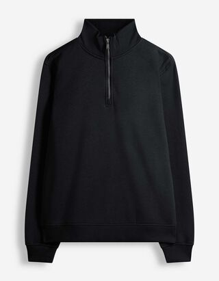 Sweatshirt - Troyer - Schwarz