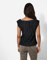 Bluse - einfarbig - schwarz