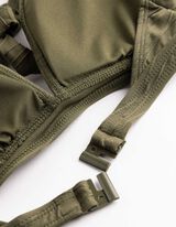 Bikinitop - Gestructureerd materiaal - Kaki