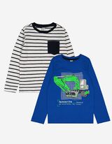 Jungen Langarmshirt - 2er-Pack