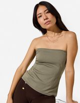 Bustier - Tube-Collar - Hellgr&uuml;n