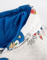 Kapucnis felső - Sonic - vilagos szurke