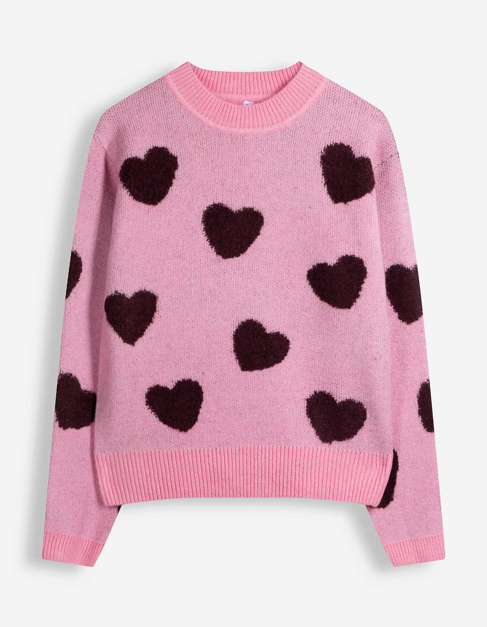 Pullover - Herzen - Pink