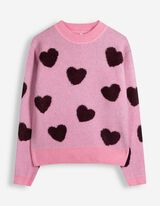 Pullover - Herzen - Pink