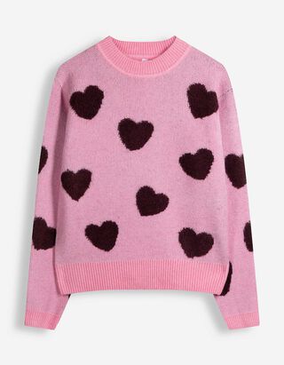 Pullover - Herzen - Pink
