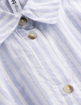 Bluse - Brusttasche - hellblau