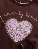 Sweatshirt - Stickereien - Braun